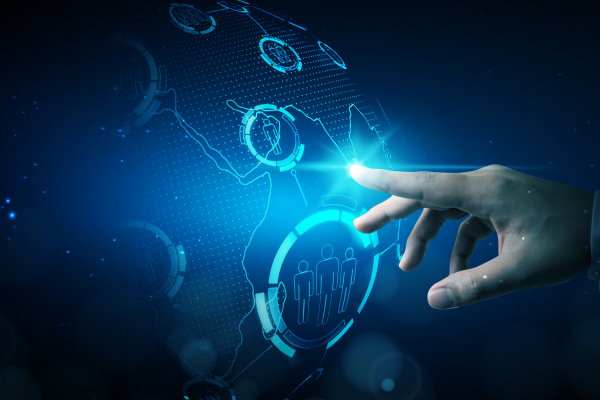Recruiter isolating new leads on a touch screen interface