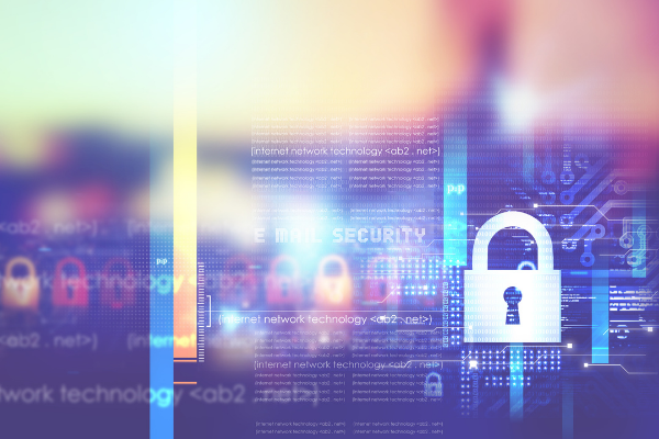 purple background with lock