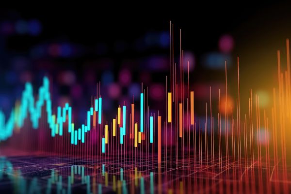 abstract image with graph lines
