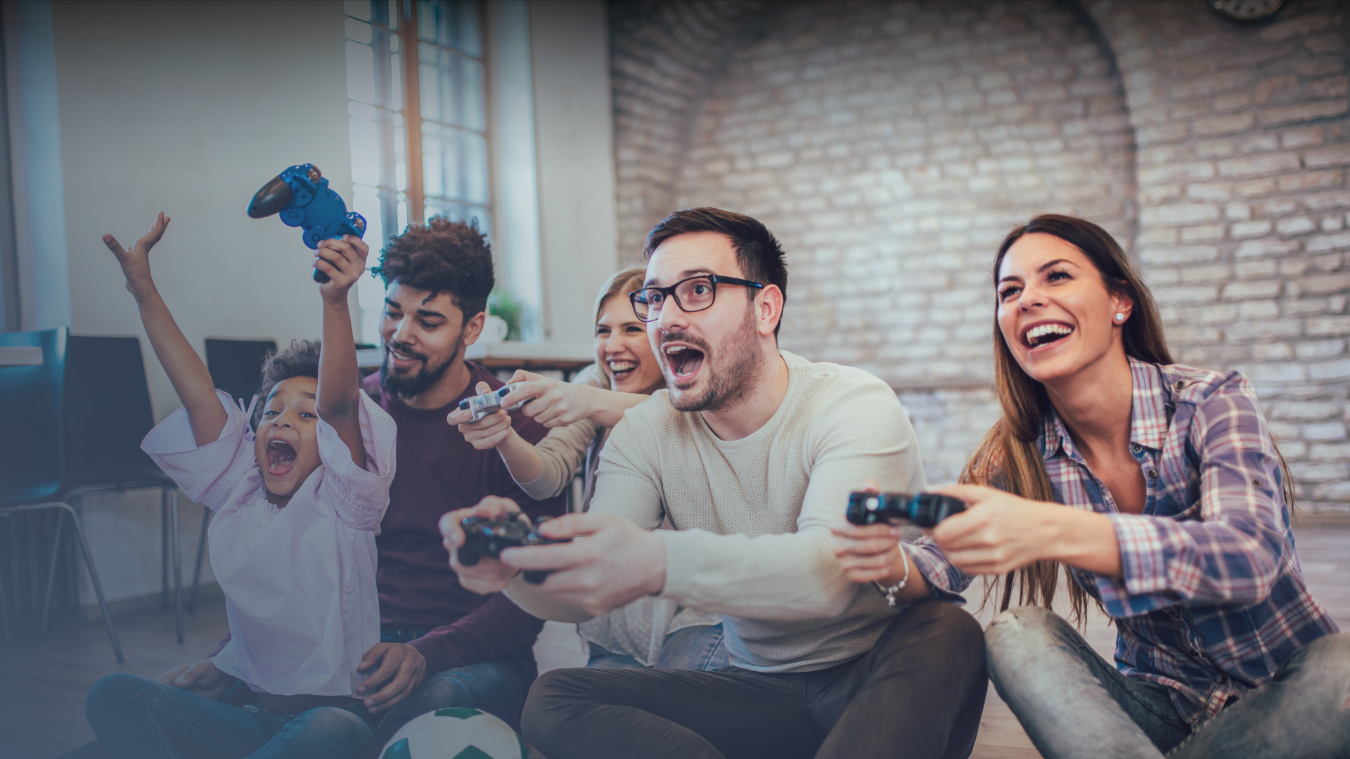people playing video games