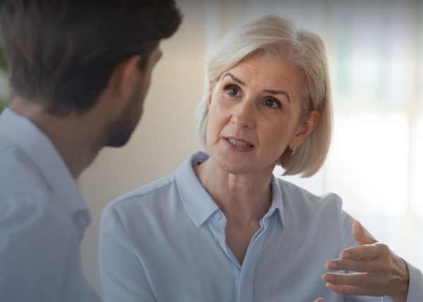 Woman talking