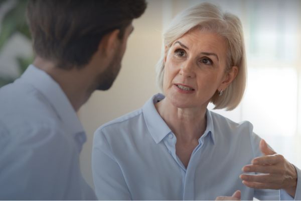 Woman talking
