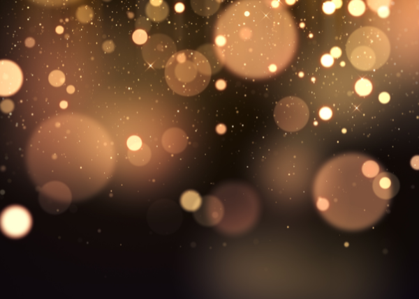 abstract celebratory image with light bubbles
