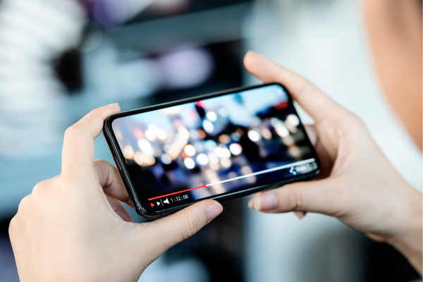 Watching a video
