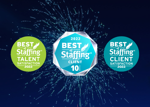 best of staffing awards with burst