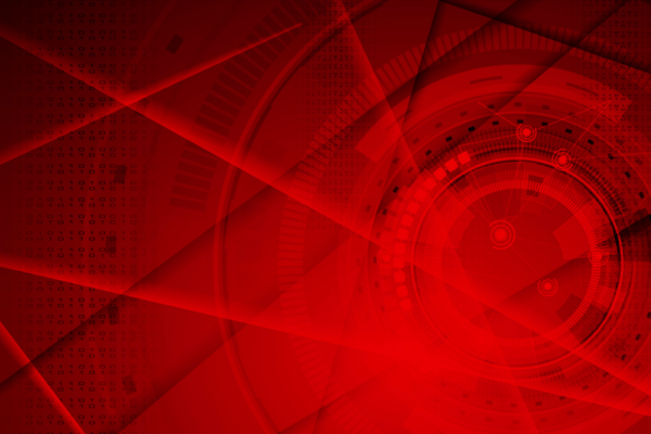 Red and black abstract tech image