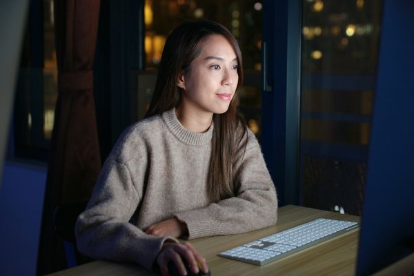 Woman on the computer