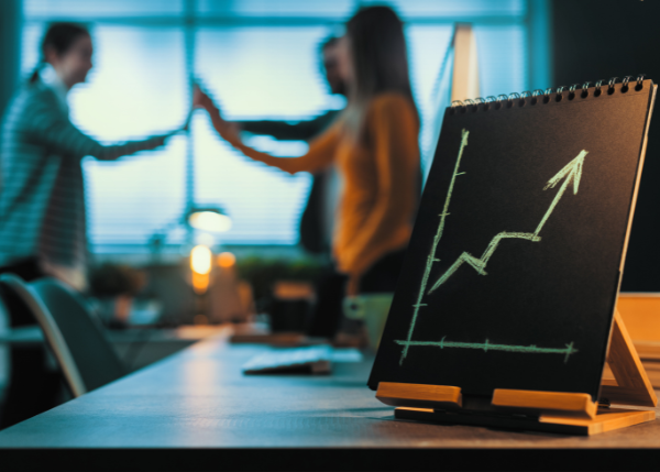 Job Seeker Success with a graph 