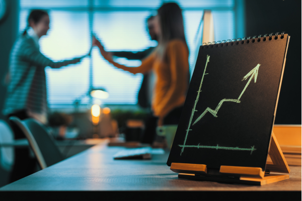 Job Seeker Success with a graph 