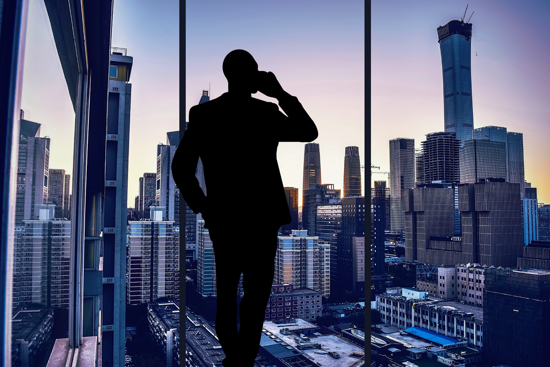 Man standing talking on a phone