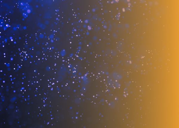 Blue abstract background design with orange overlay