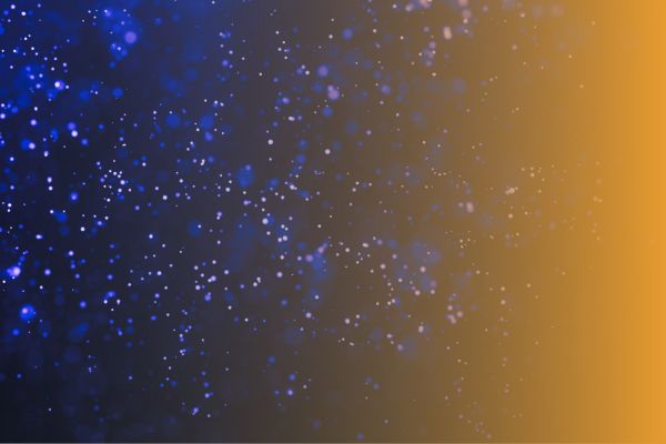 Blue abstract background design with orange overlay