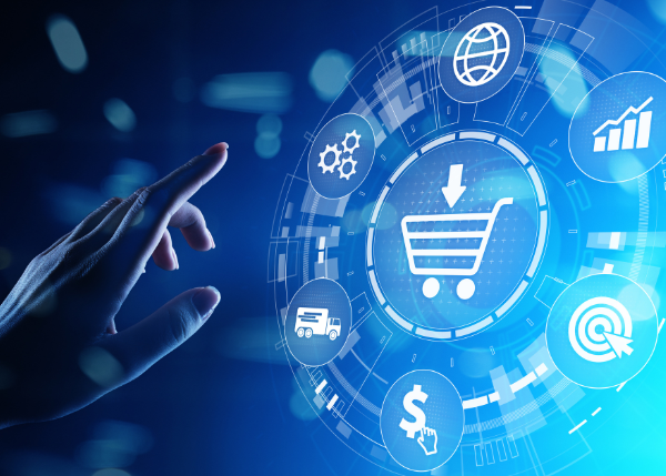 Person selecting a shopping cart
