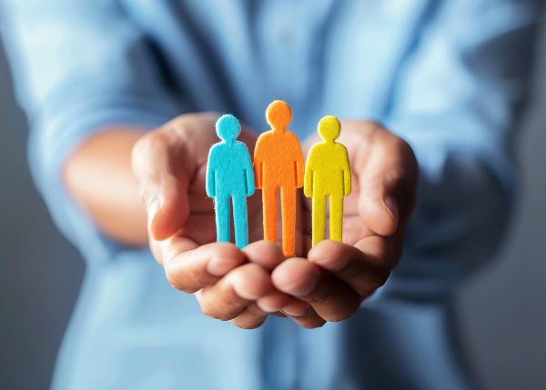 People in the hands of another