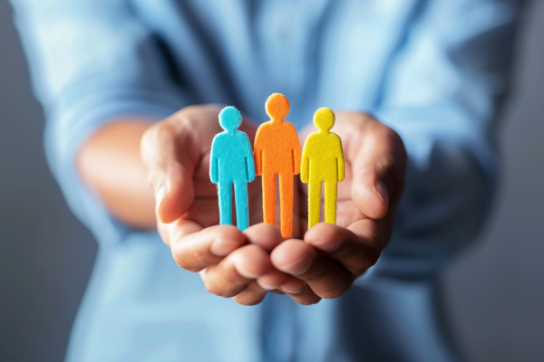 People in the hands of another