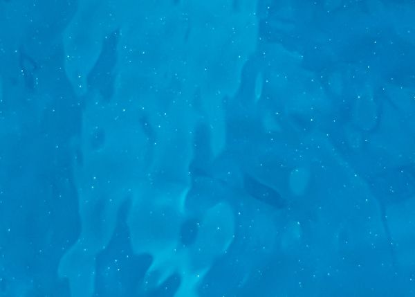 Rippled blue starry design