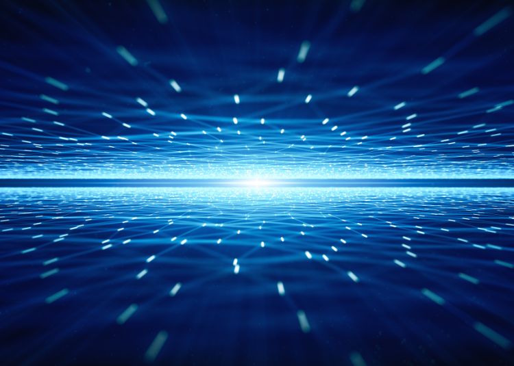 Blue abstract technology design