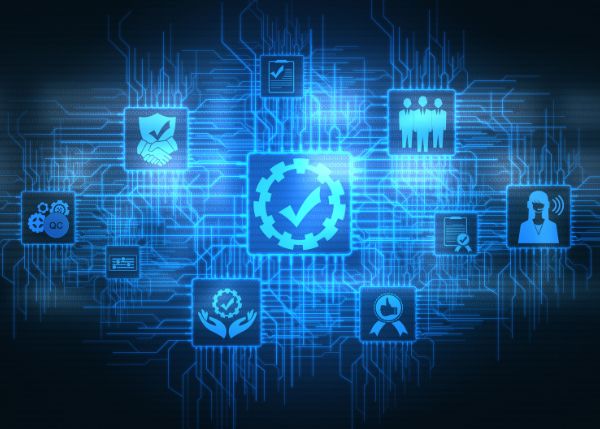 DevOps blue background